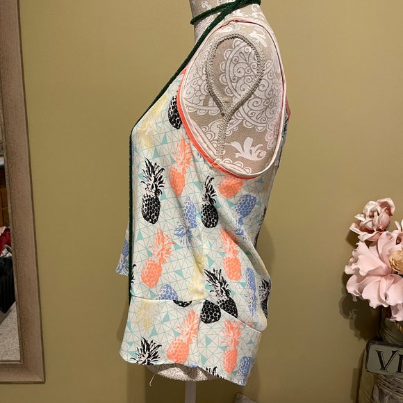 Self Esteem Tropical tank top in multi neon colors size medium - Picture 5 of 9
